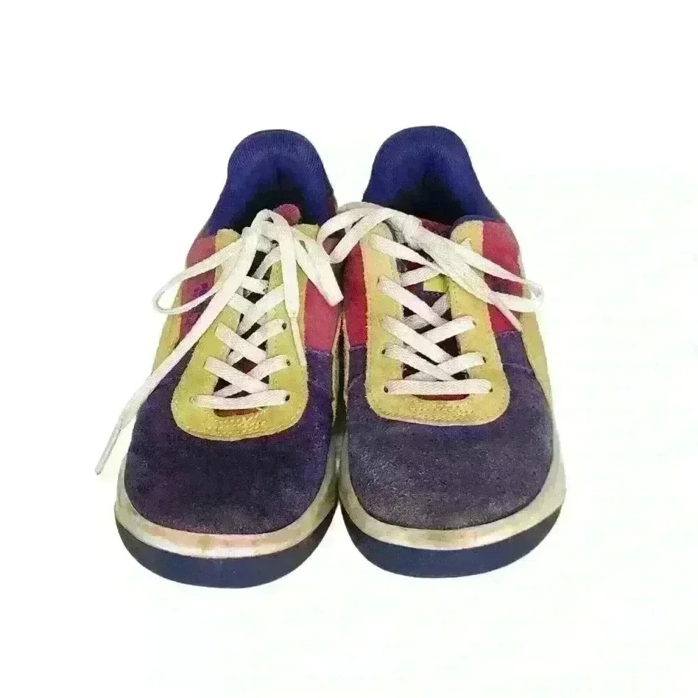 Puma girls sneakers V6 Youth 3 lace up lavender pink yellow